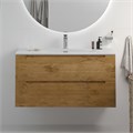 Тумба с раковиной подвесная BelBagno ЭТНА (ETNA) 100 Rovere Nature, раковина белая BB-8099-100 ETNA-1000-2C-SO-RN-P;BB-8099-100
