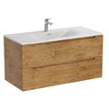 Тумба с раковиной подвесная BelBagno ЭТНА (ETNA) 100 Rovere Nature, раковина белая BB-8099-100 ETNA-1000-2C-SO-RN-P;BB-8099-100