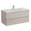 Тумба с раковиной подвесная BelBagno ЭТНА (ETNA) 100 Rovere Grigio, раковина белая BB-8099-100 ETNA-1000-2C-SO-RG-P;BB-8099-100