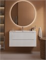 Тумба с раковиной подвесная BelBagno ЭТНА (ETNA) 100 Bianco Opaco, раковина белая BB-8099-100 ETNA-1000-2C-SO-BO-P;BB-8099-100