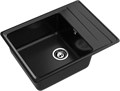 GRANFEST Мойка композит LEVEL, GF-LV-660L, чаш+кр 660*500, черный LV-660L черный