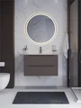 Тумба с раковиной подвесная BelBagno ЭТНА (ETNA) 90 Темно-Серый Матовый, раковина LOV-900-LVB LOV-900-LVB;ETNA-900-2C-SO-GSO