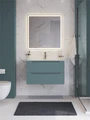 Тумба с раковиной подвесная BelBagno ЭТНА (ETNA) 80 Голубой Матовый, раковина LOV-800-LVB LOV-800-LVB;ETNA-800-2C-SO-AO