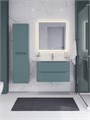 Тумба с раковиной подвесная BelBagno ЭТНА (ETNA) 80 Голубой Матовый, раковина LOV-800-LVB LOV-800-LVB;ETNA-800-2C-SO-AO