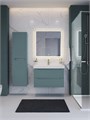 Тумба с раковиной подвесная BelBagno ЭТНА (ETNA) 80 Голубой Матовый, раковина BB-8078-80 BB-8078-80;ETNA-800-2C-SO-AO