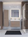 Тумба с раковиной подвесная BelBagno ЭТНА (ETNA) 80 Бежевый Матовый, раковина BB-8078-80 BB-8078-80;ETNA-800-2C-SO-CO