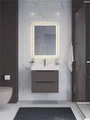 Тумба с раковиной подвесная BelBagno ЭТНА (ETNA) 60 Темно-Серый Матовый, раковина BB-8078-60 BB-8078-60;ETNA-600-2C-SO-GSO