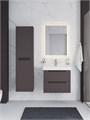 Тумба с раковиной подвесная BelBagno ЭТНА (ETNA) 60 Темно-Серый Матовый, раковина BB-8078-60 BB-8078-60;ETNA-600-2C-SO-GSO