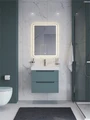 Тумба с раковиной подвесная BelBagno ЭТНА (ETNA) 60 Голубой Матовый, раковина BB-8078-60 BB-8078-60;ETNA-600-2C-SO-AO