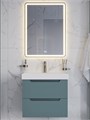 Тумба с раковиной подвесная BelBagno ЭТНА (ETNA) 60 Голубой Матовый, раковина BB-8078-60 BB-8078-60;ETNA-600-2C-SO-AO