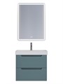 Тумба с раковиной подвесная BelBagno ЭТНА (ETNA) 60 Голубой Матовый, раковина BB-8078-60 BB-8078-60;ETNA-600-2C-SO-AO
