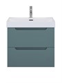 Тумба с раковиной подвесная BelBagno ЭТНА (ETNA) 60 Голубой Матовый, раковина BB-8078-60 BB-8078-60;ETNA-600-2C-SO-AO