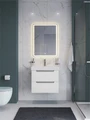 Тумба с раковиной подвесная BelBagno ЭТНА (ETNA) 60 Белый Матовый, раковина BB-8078-60 BB-8078-60;ETNA-600-2C-SO-BO