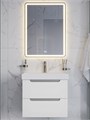 Тумба с раковиной подвесная BelBagno ЭТНА (ETNA) 60 Белый Матовый, раковина BB-8078-60 BB-8078-60;ETNA-600-2C-SO-BO