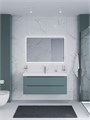 Тумба с раковиной подвесная BelBagno ЭТНА (ETNA) 120 Голубой Матовый, раковина BB-8078-120 BB-8078-120;ETNA-1200-2C-SO-AO