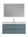 Тумба с раковиной подвесная BelBagno ЭТНА (ETNA) 120 Голубой Матовый, раковина BB-8078-120 BB-8078-120;ETNA-1200-2C-SO-AO