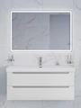 Тумба с раковиной подвесная BelBagno ЭТНА (ETNA) 120 Белый Матовый, раковина BB-8078-120 BB-8078-120;ETNA-1200-2C-SO-BO