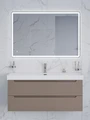 Тумба с раковиной подвесная BelBagno ЭТНА (ETNA) 120 Бежевый Матовый, раковина BB-8078-120 BB-8078-120;ETNA-1200-2C-SO-CO