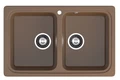 GRANFEST Мойка композит STANDART GF-S--780K 2 чаши 780*510 мм терракот арт.GF- S-780K терракот