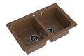 GRANFEST Мойка композит STANDART GF-S--780K 2 чаши 780*510 мм терракот арт.GF- S-780K терракот