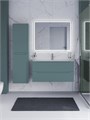 Тумба с раковиной подвесная BelBagno ЭТНА (ETNA) 100 Голубой Матовый, раковина LOV-1000-LVB LOV-1000-LVB;ETNA-1000-2C-SO-AO