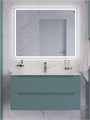 Тумба с раковиной подвесная BelBagno ЭТНА (ETNA) 100 Голубой Матовый, раковина LOV-1000-LVB LOV-1000-LVB;ETNA-1000-2C-SO-AO