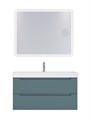 Тумба с раковиной подвесная BelBagno ЭТНА (ETNA) 100 Голубой Матовый, раковина BB-8078-100 BB-8078-100;ETNA-1000-2C-SO-AO