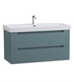 Тумба с раковиной подвесная BelBagno ЭТНА (ETNA) 100 Голубой Матовый, раковина BB-8078-100 BB-8078-100;ETNA-1000-2C-SO-AO