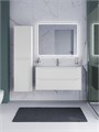 Тумба с раковиной подвесная BelBagno ЭТНА (ETNA) 100 Белый Матовый, раковина LOV-1000-LVB LOV-1000-LVB;ETNA-1000-2C-SO-BO