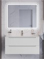 Тумба с раковиной подвесная BelBagno ЭТНА (ETNA) 100 Белый Матовый, раковина LOV-1000-LVB LOV-1000-LVB;ETNA-1000-2C-SO-BO