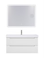 Тумба с раковиной подвесная BelBagno ЭТНА (ETNA) 100 Белый Матовый, раковина BB-8078-100 BB-8078-100;ETNA-1000-2C-SO-BO