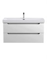 Тумба с раковиной подвесная BelBagno ЭТНА (ETNA) 100 Белый Матовый, раковина BB-8078-100 BB-8078-100;ETNA-1000-2C-SO-BO
