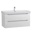 Тумба с раковиной подвесная BelBagno ЭТНА (ETNA) 100 Белый Матовый, раковина BB-8078-100 BB-8078-100;ETNA-1000-2C-SO-BO