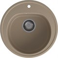 GRANFEST Мойка композит RONDO GF-R--510  D=510мм  песочный   арт.GF- R-510 песочный - фото 44552