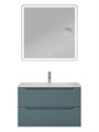 Тумба с раковиной подвесная BelBagno ЭТНА (ETNA) 80 Голубой Матовый, раковина BB-8099-80 BB-8099-80;ETNA-800-2C-SO-AO