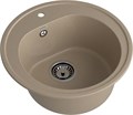 GRANFEST Мойка композит RONDO GF-R--510 D=510мм песочный  арт.GF- R-510 песочный
