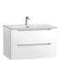 Тумба с раковиной подвесная BelBagno ЭТНА (ETNA) 80 Белый Матовый, раковина BB-8099-80 BB-8099-80;ETNA-800-2C-SO-BO