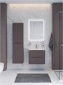 Тумба с раковиной подвесная BelBagno ЭТНА (ETNA) 70 Темно-Серый Матовый, раковина BB-8099-70 BB-8099-70;ETNA-700-2C-SO-GSO