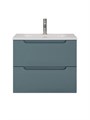 Тумба с раковиной подвесная BelBagno ЭТНА (ETNA) 70 Голубой Матовый, раковина BB-8099-70 BB-8099-70;ETNA-700-2C-SO-AO