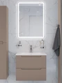 Тумба с раковиной подвесная BelBagno ЭТНА (ETNA) 70 Бежевый Матовый, раковина BB-8099-70 BB-8099-70;ETNA-700-2C-SO-CO