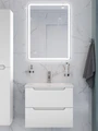 Тумба с раковиной подвесная BelBagno ЭТНА (ETNA) 60 Белый Матовый, раковина BB-8099-60 BB-8099-60;ETNA-600-2C-SO-BO
