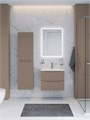 Тумба с раковиной подвесная BelBagno ЭТНА (ETNA) 60 Бежевый Матовый, раковина BB-8099-60 BB-8099-60;ETNA-600-2C-SO-CO