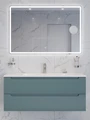 Тумба с раковиной подвесная BelBagno ЭТНА (ETNA) 120 Голубой Матовый, раковина BB-8099-120 BB-8099-120;ETNA-1200-2C-SO-AO