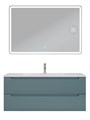 Тумба с раковиной подвесная BelBagno ЭТНА (ETNA) 120 Голубой Матовый, раковина BB-8099-120 BB-8099-120;ETNA-1200-2C-SO-AO