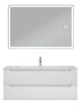 Тумба с раковиной подвесная BelBagno ЭТНА (ETNA) 120 Белый Матовый, раковина BB-8099-120 BB-8099-120;ETNA-1200-2C-SO-BO