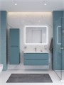 Тумба с раковиной подвесная BelBagno ЭТНА (ETNA) 100 Голубой Матовый, раковина BB-8099-100 BB-8099-100;ETNA-1000-2C-SO-AO