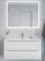 Тумба с раковиной подвесная BelBagno ЭТНА (ETNA) 100 Белый Матовый, раковина BB-8099-100 BB-8099-100;ETNA-1000-2C-SO-BO