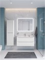 Тумба с раковиной подвесная BelBagno ЭТНА (ETNA) 100 Белый Матовый, раковина BB-8099-100 BB-8099-100;ETNA-1000-2C-SO-BO