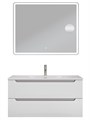 Тумба с раковиной подвесная BelBagno ЭТНА (ETNA) 100 Белый Матовый, раковина BB-8099-100 BB-8099-100;ETNA-1000-2C-SO-BO