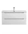Тумба с раковиной подвесная BelBagno ЭТНА (ETNA) 100 Белый Матовый, раковина BB-8099-100 BB-8099-100;ETNA-1000-2C-SO-BO